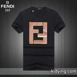 T-SHIRTBlack cotton T-shirtFAF532A78MF0GMEフェンディ コピー コピーストリート上質定番Tシャツホワイトネイビーブラックkidying26m0DiaC