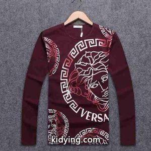 ストリートファッションヴェルサーチ ブランド コピーメンズ 長袖Ｔシャツversace ブランド コピープリントカットソーインナーkidying261TnmOn