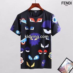 売れ筋のいいfendi コピーフェンディ コピースーパーコピーのファッション図案がプリントされたメンズクルーネック半袖Tシャツkidying26LTPnKv