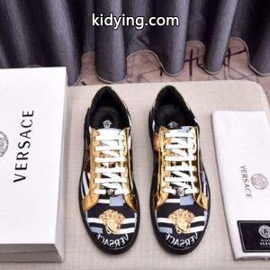 限定セール品質保証ブランドロゴプリントストリートロックversace コピーヴェルサーチ コピー コピートレンド幅広い男性用スニーカーkidying26i0j89b