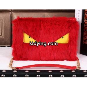 ふわふわ&可愛い　fendi ブランド コピー　フェンデイ　コピー　レディース　ショルダーバッグ　チェーンストラップ　レッドkidying26eeOjGD
