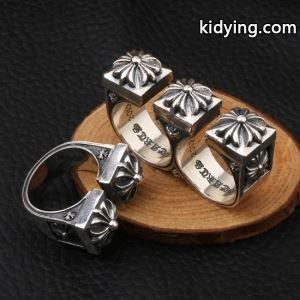 2026最高ランクCHROME hearts コピークロムハーツ コピー激安　リング　クロス　十字架　SV925 シルバー 指輪　ペアリングkidying26T9XXbu