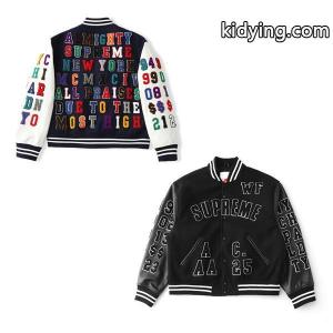 個性☆supreme ブランド コピー SS25 week3 Praises Varsity Jacket シュプリーム ブランド コピージャケットコピー 176- 72.5キロMサイズkidying26yGneim
