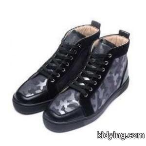 絶妙のボリューム感ルブタンスニーカーメンズCHRISTIAN louboutin コピーブランドハイカットフラットシューズカモフラージュkidying261HX19j