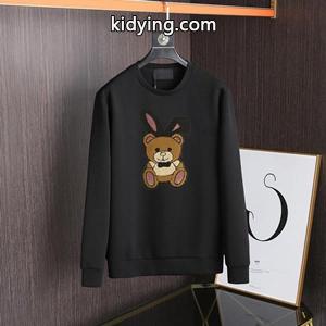MOSCHINO人気度高めの新作 モスキーノ 偽物 パーカー ユニセックス モノトーンのかわいいバージョンkidying26G9nGXn