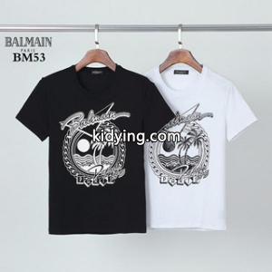 balmain コピー バルマン コピーｔシャツコピー BIGなロゴがシンプルなＴシャツに存在感をプラスkidying268fmiqi