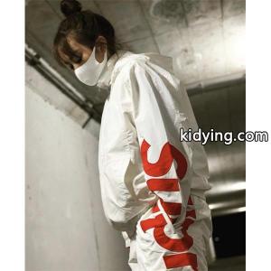 supreme コピー 21SS Spellout Track 白ジャケット ビッグ袖刺繍ロゴ スーパーコピーkidying264vOPri