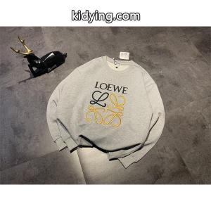 loewe スーパーコピーロエベ スーパーコピービッグツートーンカラー刺繍丸襟パーカー男女兼用 秋冬人気色コーデスタイルkidying26aqKD8r