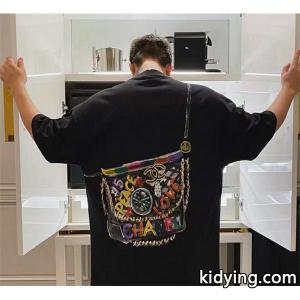 21SS春夏ハイブランド最新作 おしゃれで個性的バッグロゴ半袖ｔシャツ 男女ともにぴったりkidying26DequCy