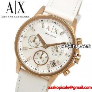 armani コピー EXCHANGE アルマーニ コピーエクスチェンジ 腕時計 レディース クロノグラフ 本革レザー ホワイト シェル文字盤 ラインストーン A|X 女性用 AX4364 :ax4364:腕時計 財布 バッグのCAMERON - 通販ショッピングkidying26jauiyq