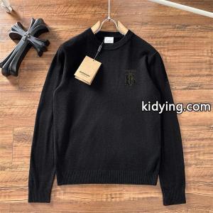 burberry ブランド コピー バーバリー ブランド コピー コピー ブラック トレンド継続 TBロゴ シンプルニット セーターkidying26mSTb4D