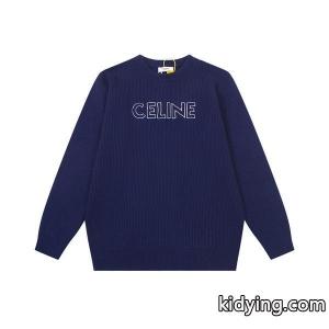 ネイビー 注目上昇 クラシック清雅 ロゴニット  セーター celine ブランド コピー セリーヌ ブランド コピー 偽物kidying26TPvaii