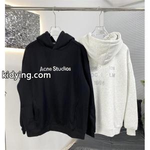ACNE STUDIOS アクネ ストゥディオズ コピー シンプル ブラック ロゴ パーカー カジュアルkidying26THDimi