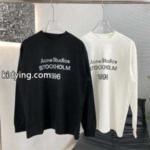秋冬 高評価 ホワイト プリント ロングTシャツ ACNE STUDIOS アクネ ストゥディオズ コピーkidying26K1vmCq