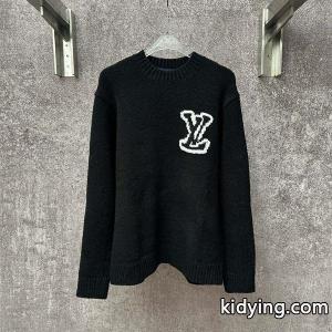 ロゴニット ブラック クルーネック メンズ お洒落 LOUIS vuitton ブランド コピー ルイヴィトン ブランド コピー 偽物kidying26TzCiWz