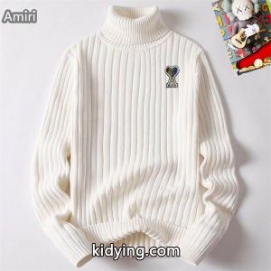 秋冬 防寒 ブラック 上質 リブ タートル ニット AMI PARIS アミ パリス コピーkidying26bG9Hjm