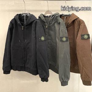 秋冬 厚手コットン ダークカラー  防寒 フーデッド STONE ISLAND ストーンアイランド コピー ジャケットkidying26SbOP1D