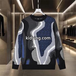 ニット セーター メンズ グラフィック柄 ブラック fendi コピー フェンディ コピー コピー 長袖kidying26Hreeyi