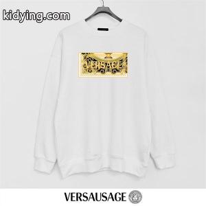 定番人気 ブラック versace コピー ヴェルサーチ コピー コピー スウェット シンプル 新登場 上質kidying26Try8zy