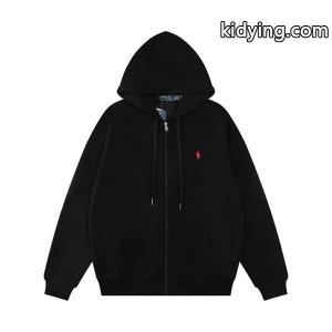 定番モデル ブラック フルジップ Polo Ralph Lauren ポロ ラルフローレン コピー パーカーシンプルkidying26WD4jea