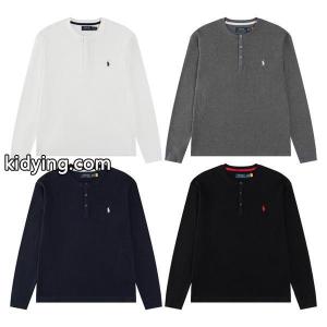 Polo Ralph Lauren ポロ ラルフローレン コピー 期間限定 ブラック ニット ワンポイント刺繍 カジュアルkidying26XD8fyy