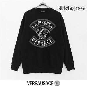 秋冬定番 ブラック スウェット クラシック 上品 新着 versace コピー ヴェルサーチ コピー コピーkidying26S9fm0r