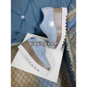 STELLA McCARTNEY ステラマッカートニー コピースター装飾 厚底シューズ ブルー クール モダンkidying26TbeKzC