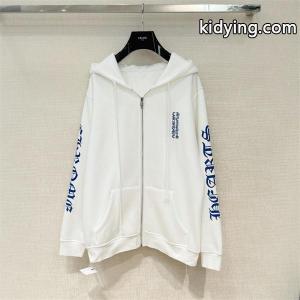 洗練ロゴ刺繍 ジップパーカー 軽量素材 デイリー万能 クロムハーツ コピー Chrome hearts コピー コピーkidying26zay85v