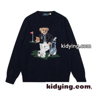 Polo Ralph Lauren  ポロ ラルフローレン コピー アート感漂う 刺繍 大人カジュアル ニットkidying26KvW9Lj