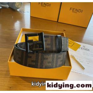 fendi コピーフェンディ コピーベルトコピー正規店同様 幅4.0cm 両面使用可能 FFリベル留め  Cuoio Romanoレザー素材kidying26D8ri8j