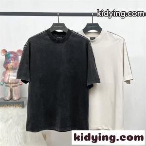 balenciaga スーパーコピー バレンシアガ スーパーコピー コピー 半袖Tシャツ ヴィンテージ加工 オーバーサイズ トレンド仕様kidying265nay0r