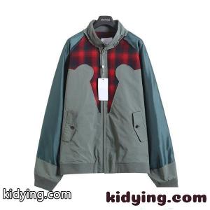 2026新作 Maison Margiela メゾン マルジェラ 偽物 ジャケット チェック切替 ジップアップ ライトアウター 春秋kidying26v0rWnC