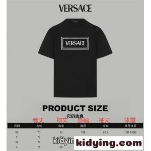 ロゴTシャツ メンズ 半袖 クルーネック お洒落 トレンド versace スーパーコピー ヴェルサーチ スーパーコピー コピーkidying268DGb0v