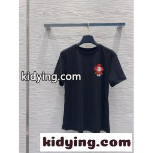 ヴィヴィエンヌパッチTシャツ ルイ・ヴィトン Tシャツ コピー コットン ブラックkid26qCC8vi