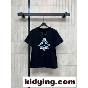 マウンテン シグネチャーTシャツ ルイ・ヴィトン Tシャツ コピー ブラックkid26f4Lfui