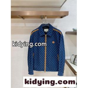 GG デニム ジップアップジャケット グッチ コピーブランド ジャケット コピー ブルーkid26fuG5fa