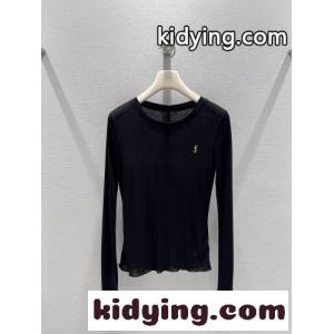 シンプル YSL 長袖Tシャツ イヴ・サンローラン コピー Tシャツ コピー ブラックkid268LzGTr