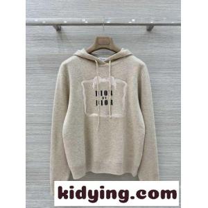 上品 カジュアル 刺繍入り ウール フーディー クリスチャン・ディオール スーパーコピー ニット コピーkid26qS5vau