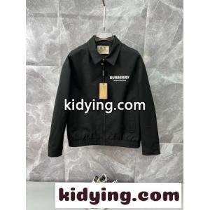 ロゴ入り 上品 洗練された ブルゾン バーバリー ブランド コピー ジャケット 偽物 ブラックkid26b0PDCu