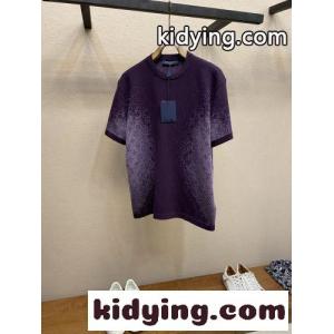 モノグラム ジャカード ショートスリーブクルーネック ルイ・ヴィトン Tシャツ コピーkid26uia0Pb