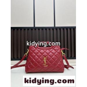 人気 エレガント YSL イヴ・サンローラン コピー バッグ コピー ハンドバッグ レッドkid26eumuKr