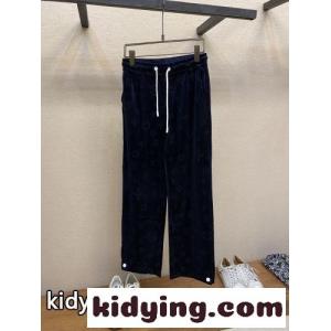 モノグラム ベロア ロングパンツ ルイ・ヴィトン パンツ コピー ネイビーkid26T5baOn