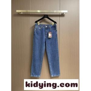 合わせやすい ホースビット付き デニムパンツ グッチ コピー ジーンズ 偽物 ブルーkid26W1HfOD