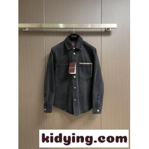 GGキャンバス・アクセント ウォッシュドデニムシャツ グッチ コピーブランド シャツ 偽物kid2655XDKD