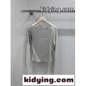 カジュアル ボーダー ボートネック 長袖Tシャツ クロムハーツ スーパーコピー Tシャツ 偽物kid26imGXjC
