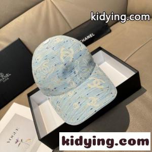 CCロゴ ツイード ベースボールキャップ シャネル コピー キャップ コピー ブルーkid269DaC8f