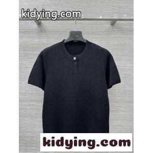 26SS 半袖クルーネックニット エルメス ブランド コピー セーター コピー 合わせやすい ブラックkid26neK1ra