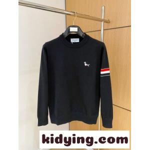 ヘクター クルーネック ニット トムブラウン コピー セーター コピー ブラックkid26nKn4nC