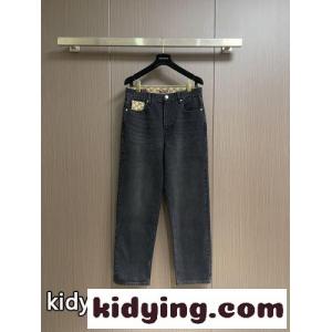 グッチ コピー ジーンズ 偽物 合わせやすい GGキャンバス デニムパンツ ブラックkid26191TTj