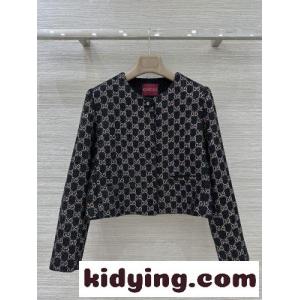 GG総柄 ツイードジャケット グッチ ブランド コピー ジャケット コピー ノーカラーkid26OD4zuq